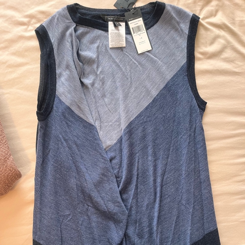 BCBG NWT a line dress with asymmetric detail